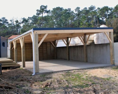Réalisation d'un carport en Vendée